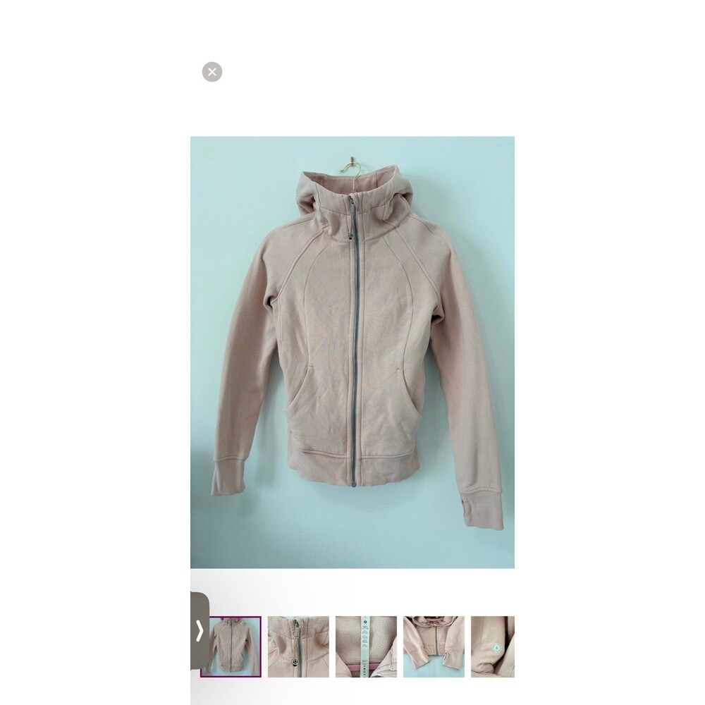 Lululemon Scuba Hoodie *Light Cotton Fleece - Light Pink Size 6